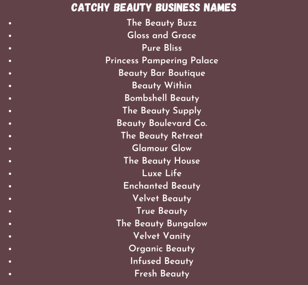 900-unique-catchy-beauty-business-names-ideas-2023