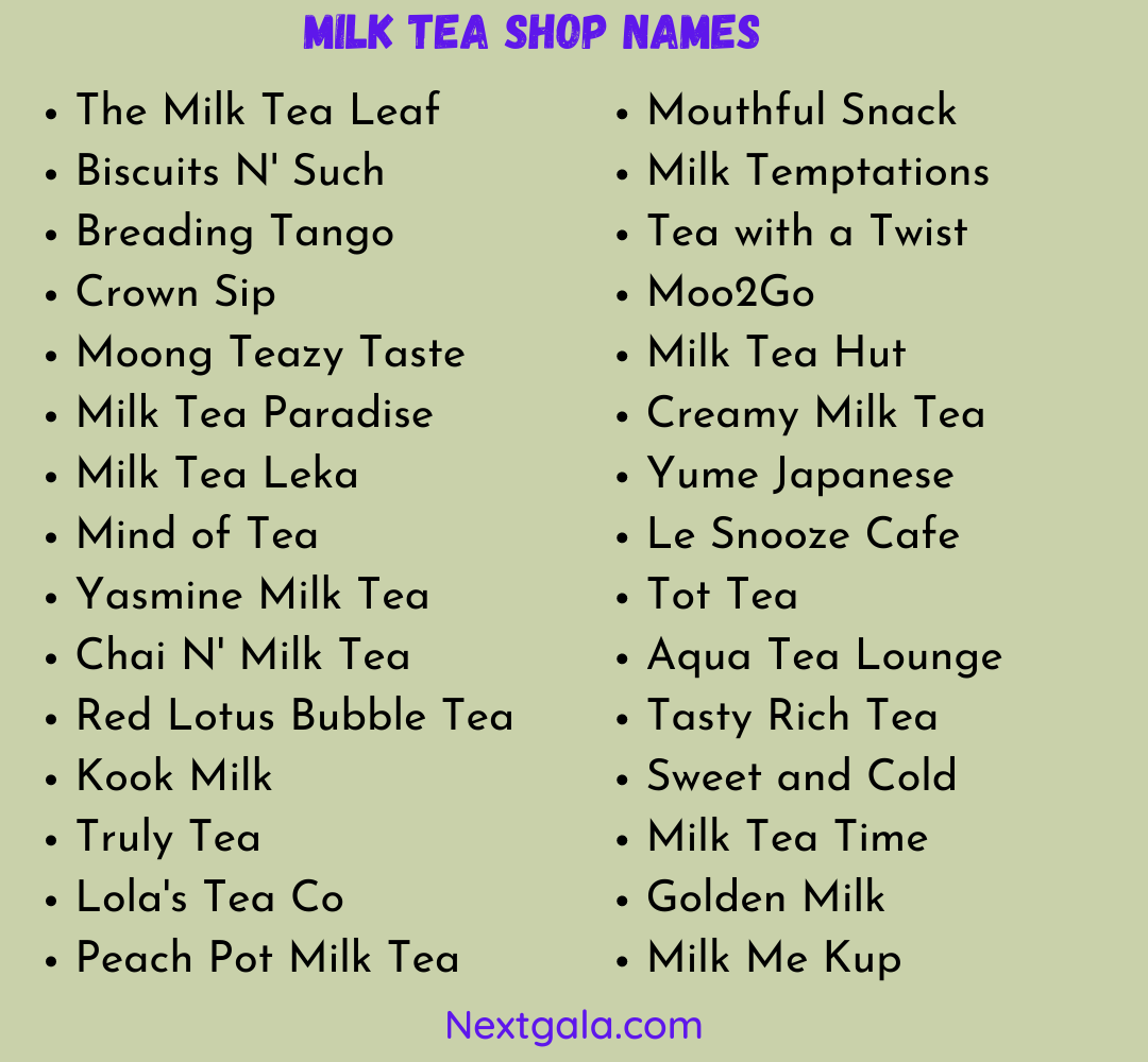 700 Catchy & Cute Tea Shop Name Ideas You'll Love