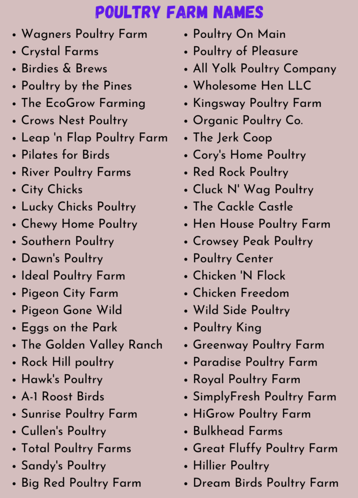 700 Absolute Best Poultry Chicken Farm Name Ideas birds-pictures-with-names-infoupdate