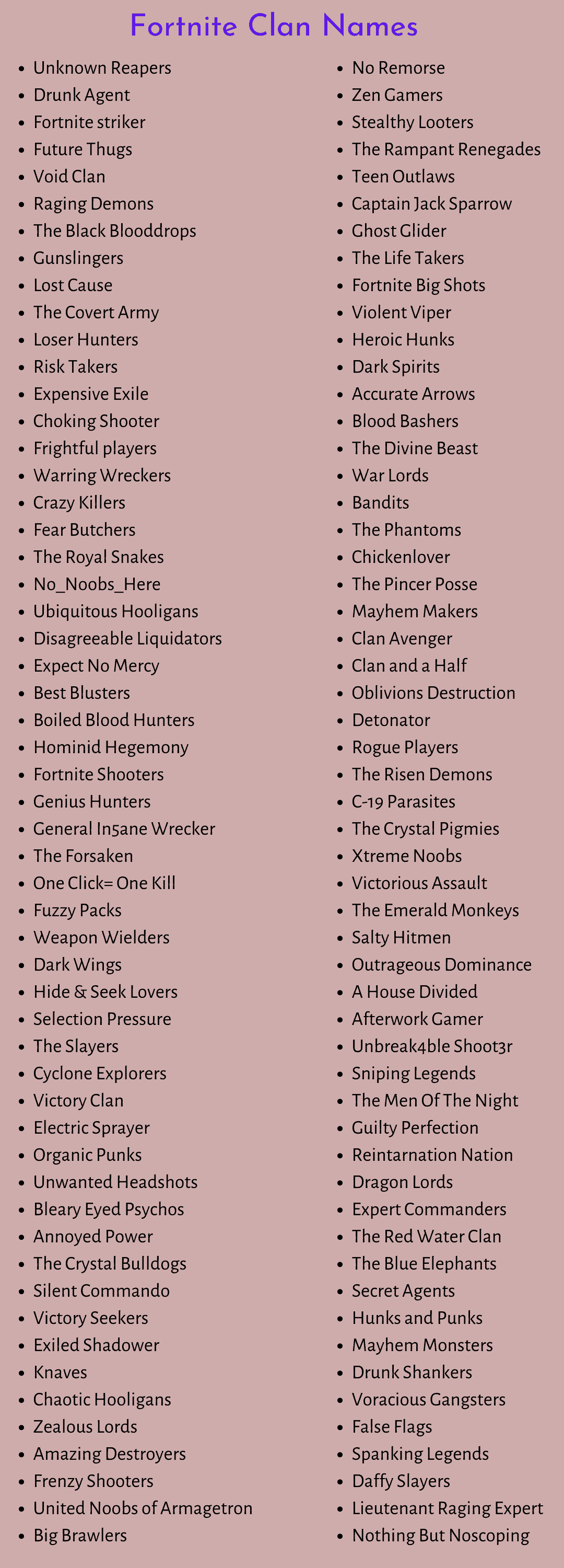 top ten best clan names