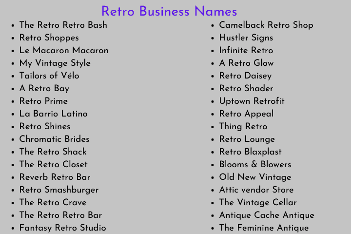 Vintage Business Names 900 Catchy Antique Store Names