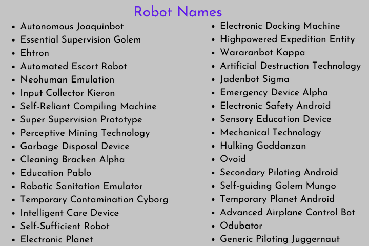 Lmfao Robot Name