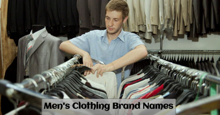 Men's Clothing Brand Names