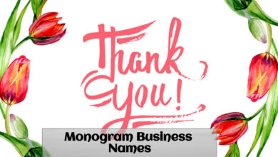 Monogram Business Names