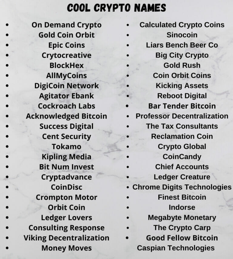 crypto names generator