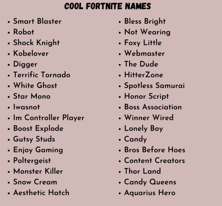 Fortnite Names: 6000+ Cool & Sweaty Usernames for Fortnite