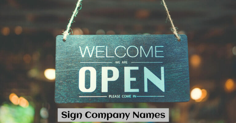 Sign Company Names