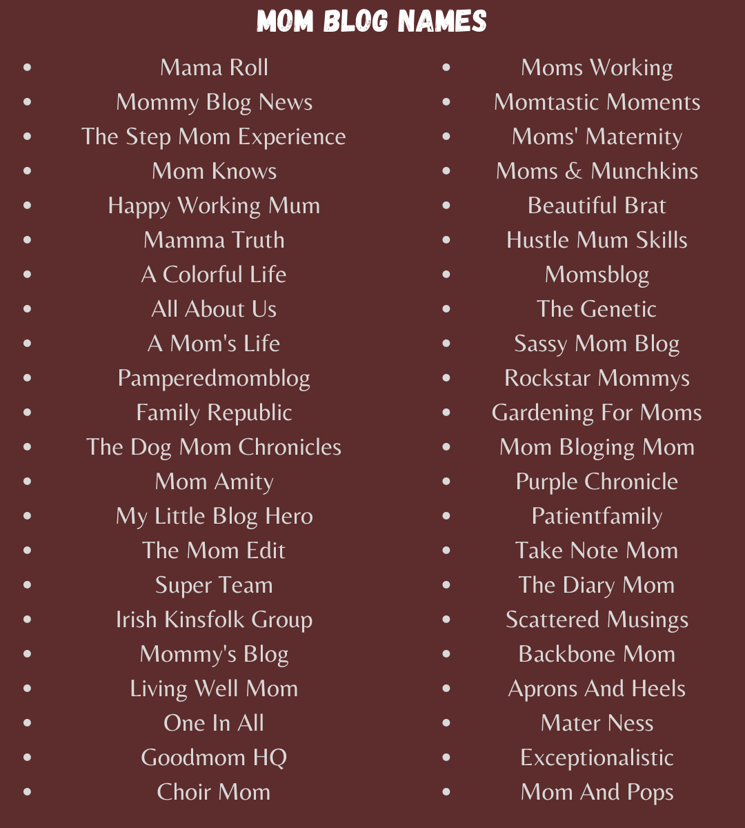 1000+ Unique and Funny Mom Blog Names To Choose From