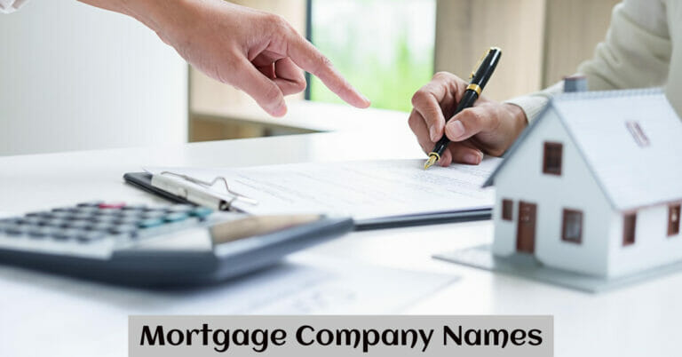 Mortgage Company Names