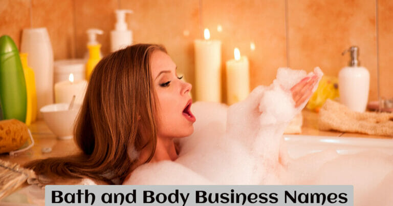 Bath and Body Business Names