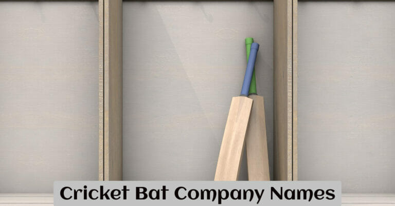 Cricket Bat Company Names