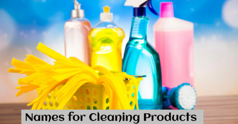 Names for Cleaning Products