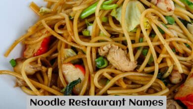 Noodle Restaurant Names