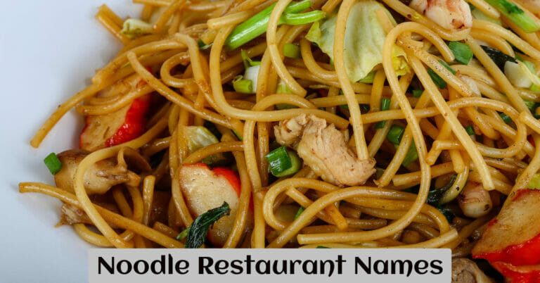 Noodle Restaurant Names