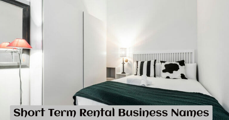 Short Term Rental Business Names