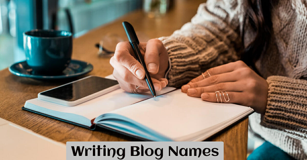 creative writing blog names