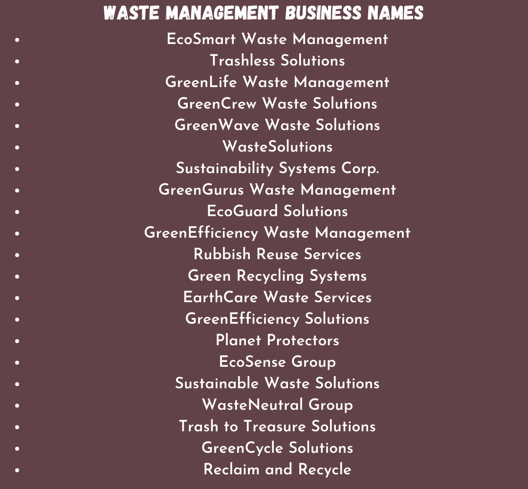 500-best-waste-management-business-name-ideas