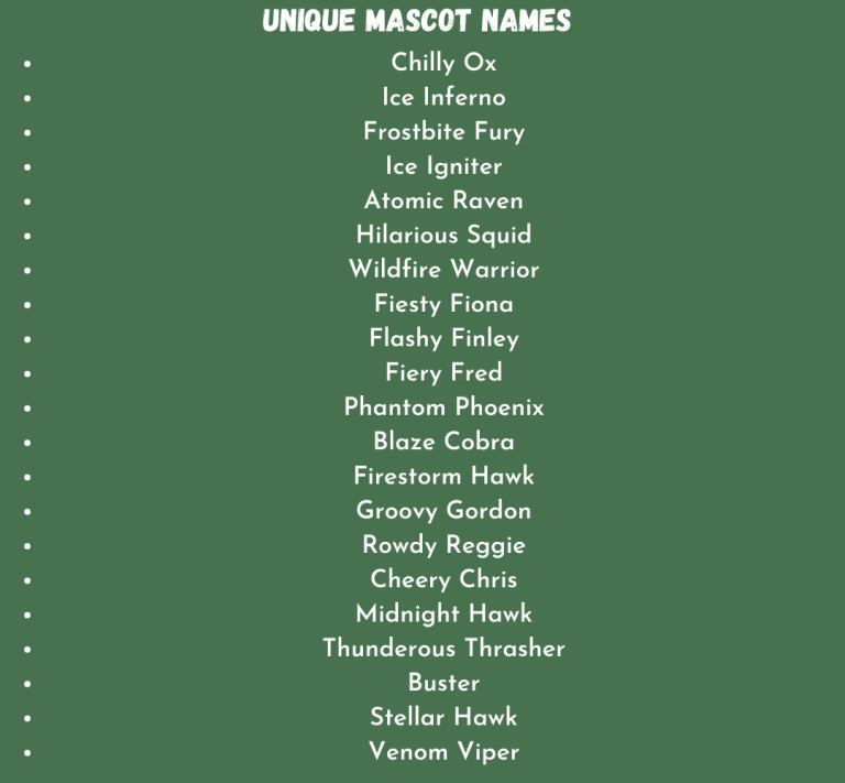 Unique Mascot Names  768x711 