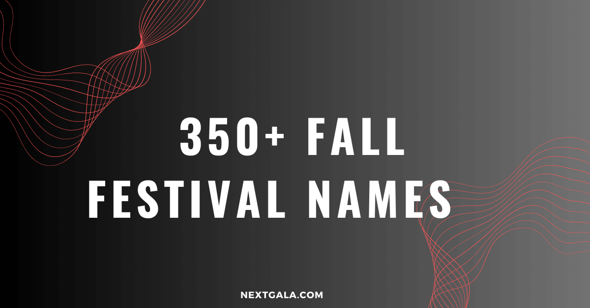 Names For Fall Festivals