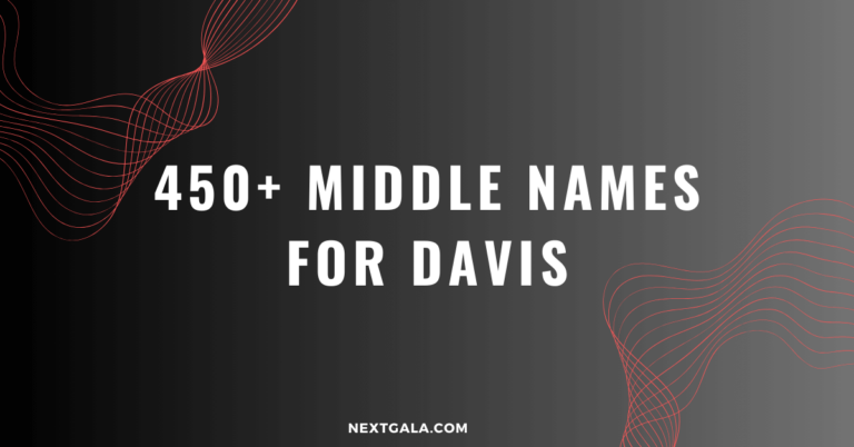 Middle Names For Davis