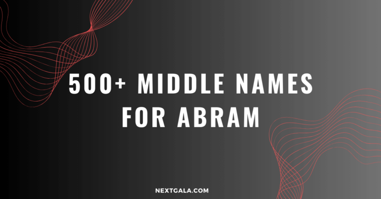 Middle Names For Abram