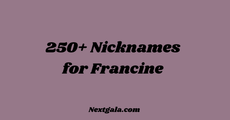 Nicknames for Francine