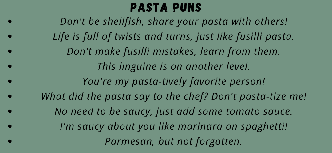 Pasta Puns