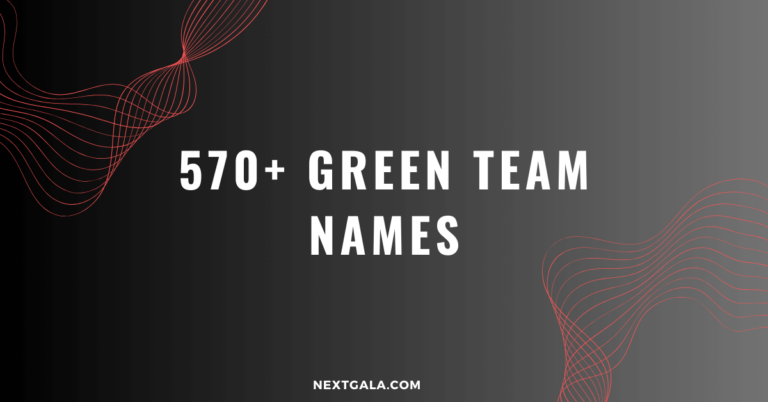 Green Team Names