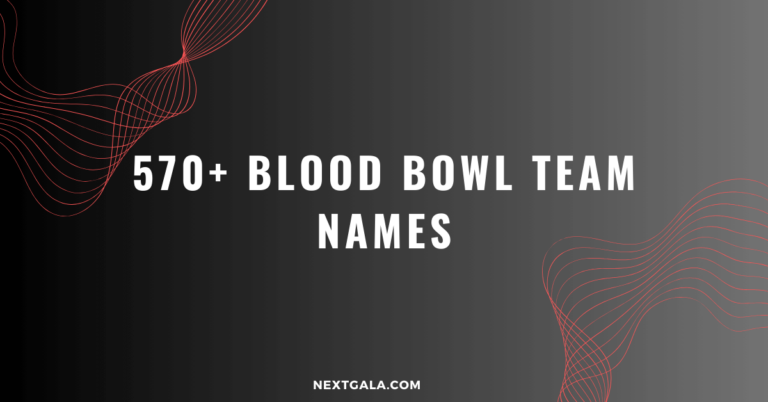 Blood Bowl Team Names